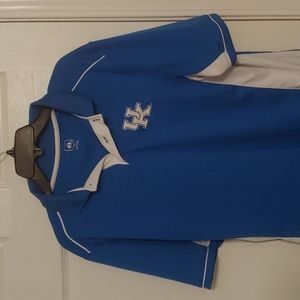 University of Kentucky Mens Short Sleeve Polo. Size L. Very Good Condition.
